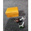 Image 2 : Rings (2 Unstamped, Silver Ring .925 Total Weight 9.5 G) Co-Op Hand Towel w/ Pins, Small Wooden Box 