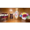 Image 2 : Collection of Florals & Vases with Simple Standard Glass Barware