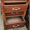 Image 7 : Solid Wood Older Style Desk With Detachable Top and Multiple Drawers