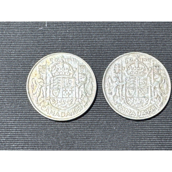 1951 Canadian Half Dollar