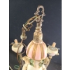 Image 5 : Vintage Chandelier w/ Floral Designs and Golden Details