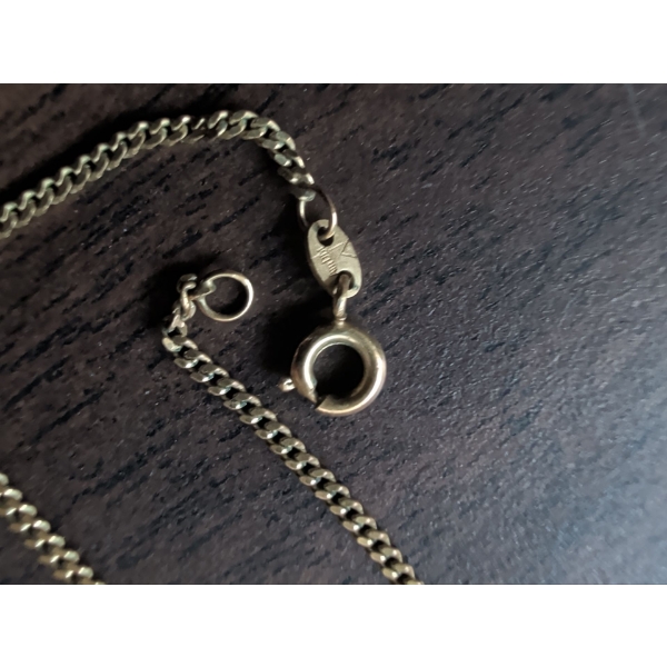 Tests Like 10K Yellow Gold Curb Link Chain 3.23g Stamp Is Illegible 