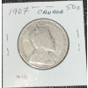 Image 3 : 1907 Canadian 50 Cent Coin 92.5% Silver 11.62 Grams