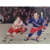 Image 2 : Vintage-Style 40x30 Hockey Action Photo Featuring Classic NHL Teams