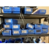 Image 5 : Metal Storage Shelf with Contents of Blue Plastic Bins and Assorted Items