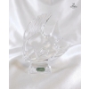 Image 2 : Vintage J. G. Durand Lead Crystal Angel Fish Figurine, Crafted In France. 6''INCHES IN HEIGHT