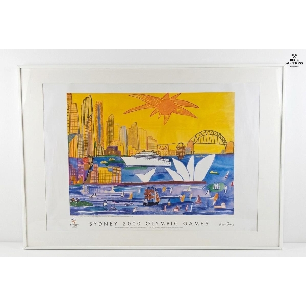 Framed Poster Titled "Sydney By Day" For The Sydney 2000 Olympic Games  40''IN WIDTH , 28''IN HEIGHT