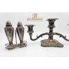 Image 7 : Three Silver-Plated Table Accessories Including Candelabra