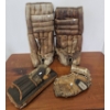 Image 4 : Vintage Cooper Goalie Equipment Including Pads, Glove, and Blocker