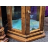 Image 4 : A Pair of Wooden and Glass Illuminated Curio Cabinets - 42h x 16w x 13d- Tested