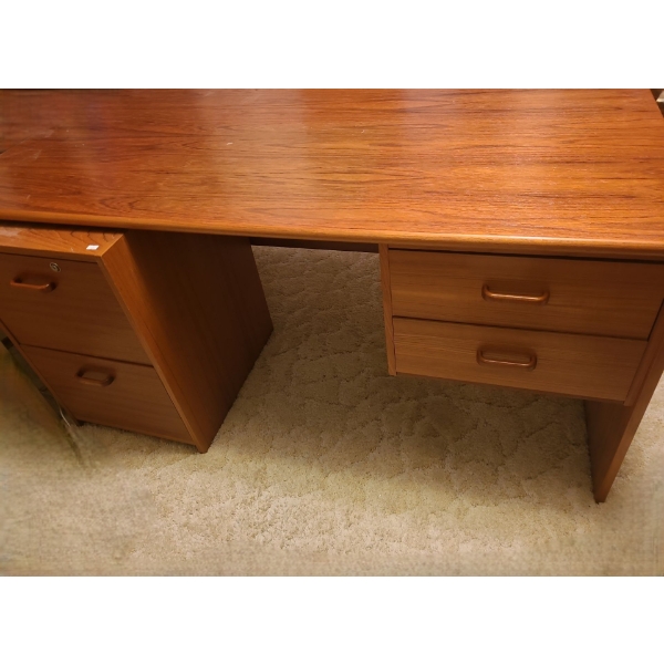 Desk w/ Storage Drawers 60 W, 30 D, 28 T and Filing Cabinet 18 W, 20 D, 27 T, Chair 22 W, 19 D, 32 T