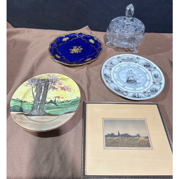 Collectible Plates Incl. Royal Doulton, Coalport, Beautiful Echt Koblat, Antique Picture, Crystal 