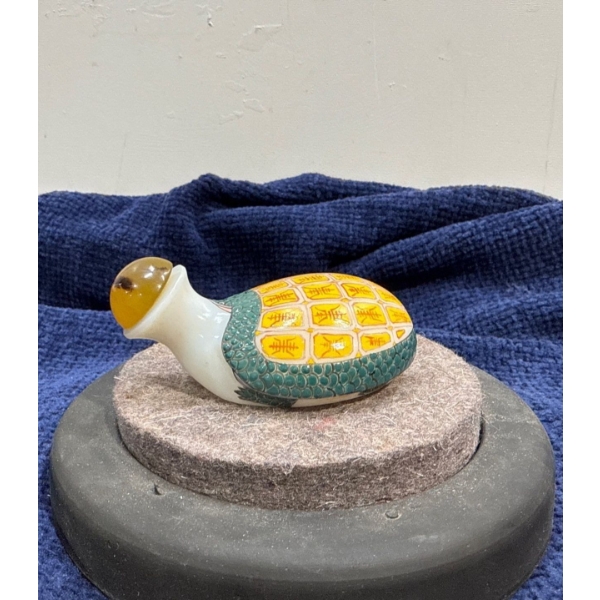 Turtle Snuff Bottle 3.5H
