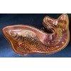 Image 3 : Copper Kettle/ Tea Pot, Three Fish Baking Pans & Owl Wall Hanging Framed