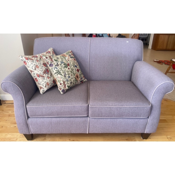 Over Sized Plush Love Seat Sofa 55x36x37 w/ Decorative Floral Accent Pillows 