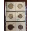 Image 9 : 3 Coin Collecting Books with Several Canadian & world Silver Coins . 