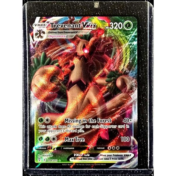 Trevenant VMAX Holo Card - Pokémon Sword & Shield Evolving Skies (Authentic, 2021)