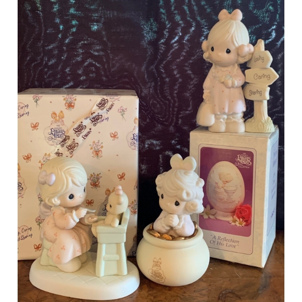 Precious Moments Porcelain Ornaments & Figurines 4T(Set of 4, Including Egg) 