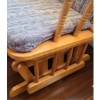 Image 2 : Wooden Glider Chair w/ Abstract Pattern 21 W, 25 D, 40 T 