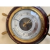 Image 4 : Nautical Themed Barometer w/ Collection of Bradford Exchange Wolf Plates 