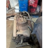 Image 4 : two antique motors, one champion 196 cc motor electric motor and vintage gas tank

