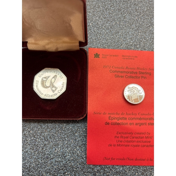 Edmonton AB CANADA 1983 Universiade '83 Appreciation Medal with 8-Sided Shape with a 1972 Canada and