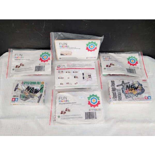 TAMIYA Educational Building Kits & Components w/ Gearbox Units & Telegraph Communications Set