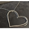 Image 4 : The Kindred Heart From Vera Wang Love Diamond Tilted Pendant 925 Sterling Silver ( 14.36G )