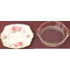Image 4 : Glass and Royal Albert "American Beauty" Bone China Dishware Set