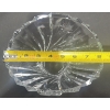 Image 3 : Three Clear Cut Glass Fan-Shaped Bowls