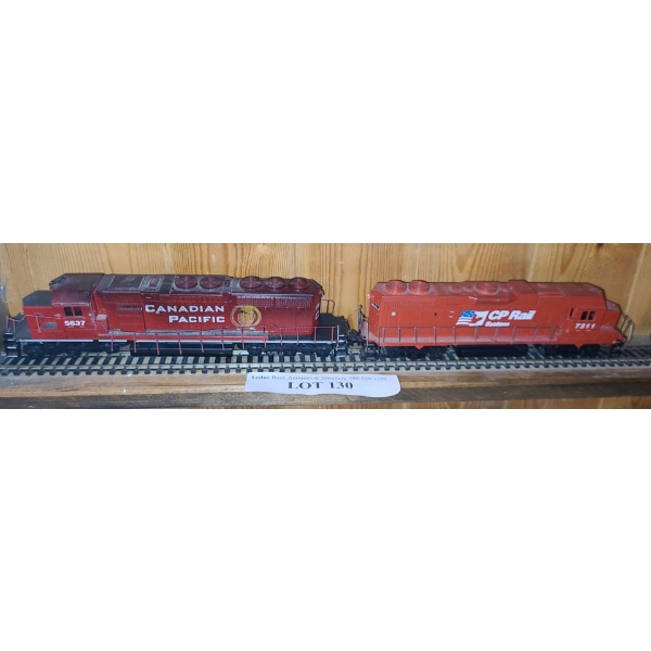 Model Diecast Locomotives Canadian Pacific 5637 & 7311