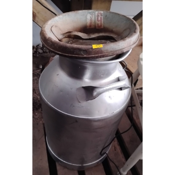 Antique Milk Can Refinished 25T
