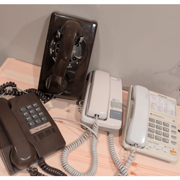 Vintage Landlines - Wall Phone w/ Dial & More