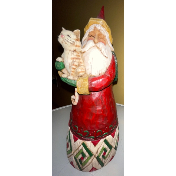 Heartwood Creek By Jim Shore 'Santa's Feline Friend' 11T