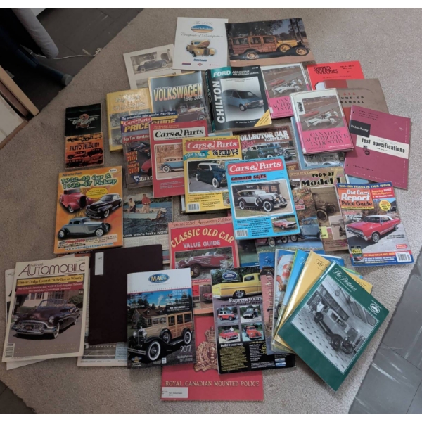 Vintage Automotive Books, Manuals, Brochures and Magazines