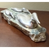 Image 2 : Hoselton Aluminum Art Sculptures, Made in Canada - Bird Scenes on Rock (Large is 9L) 
