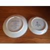 Image 4 : German and Danish Decorative Blue and White Porcelain Plates, Largest 7.5 Inches