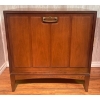 Image 2 : Mid Century Console Table/ Storage Cabinet for Vinyl Music 25x15x31