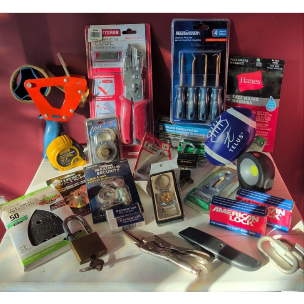 Handyman Essentials - New Unopened Tools Home Improvement Products Tape Gun & More