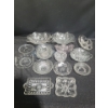 Image 1 : Assorted Decor Glassware- Largest Bowls: 10 X 9, Footed Plate 10" Diameter Top and More!