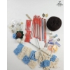 Image 1 : Collection Of Knitting And Crochet Supplies Crochet Hooks, Multiple Spools Of Yarn, Sewing Needles.