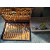 Image 1 : Utensils in Case (Made in Italy) and Glass 7 Piece Salad Set (Salad Bowl and 6 Serving Bowls)