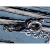 Image 2 : Pen Delfin - Sterling Stamped Chain w/ Pie Rabbit Pendant 8.7g 