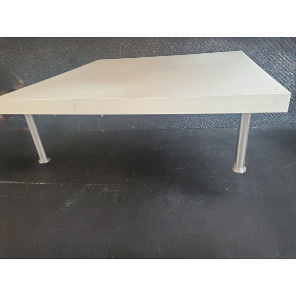 White Ikea Svansbo Coffee Table 36 W, 36 D, 10.5 T 