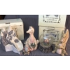 Image 1 : Krystonia Hand Painted Figurines, Made in England w/ Certificates,  5 Pieces - Lrgest ~9in Long