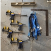 Image 1 : Quik-Grip Clamps, Straps, Level, & Square- Garage Shop Tools & Items