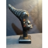 Image 2 : African Carved Wood Bust With Metal Accents