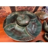 Image 2 : vintage mid-century modern Blue Mountain Pottery includes large candy dish, two small candy dishes w