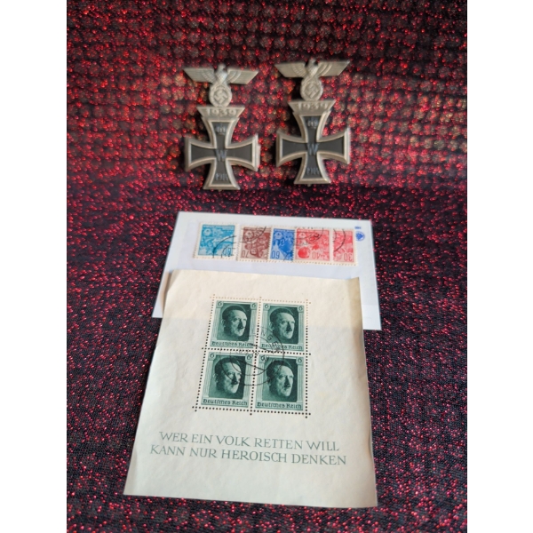 Clasps to the Iron Cross and Nazi Stamps