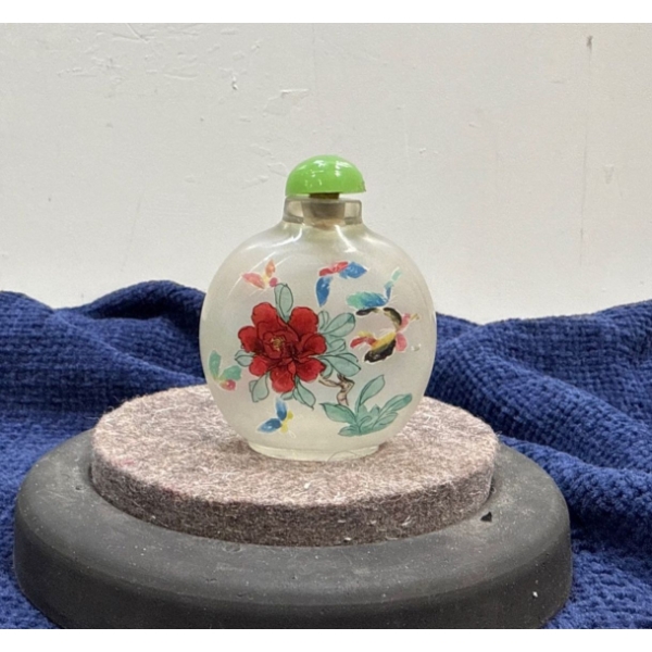 Hand Painted Glass Snuff Bottle 3H
